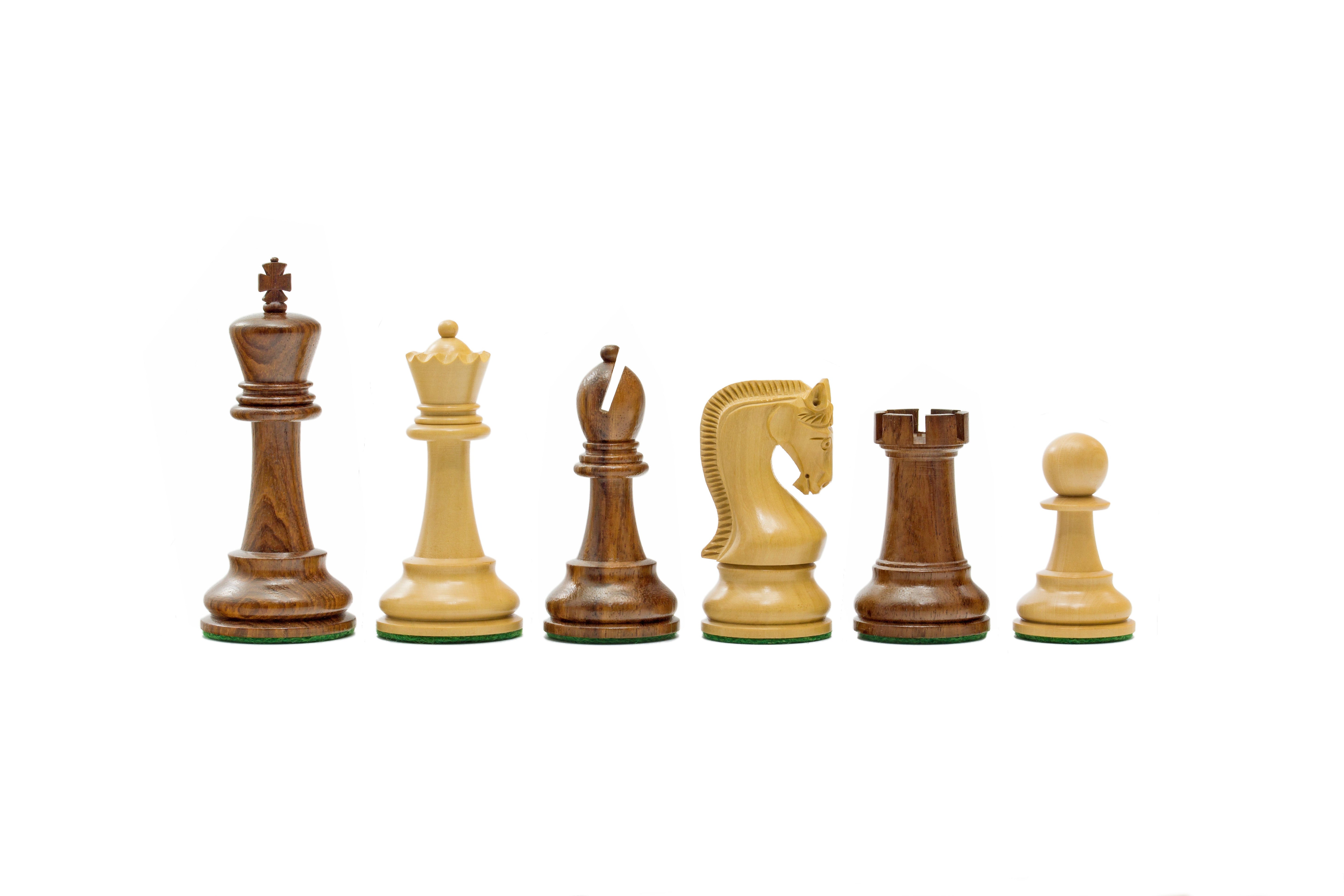 Série Leningrad Hommes d'échecs en acacia 4 pouces