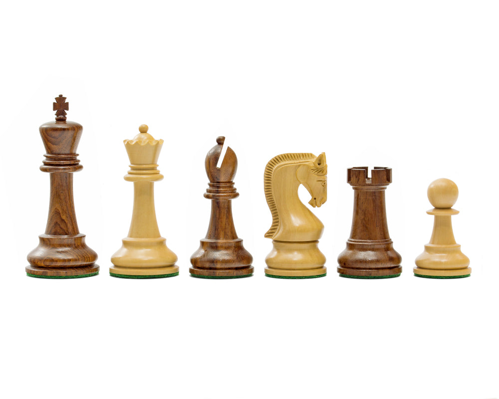 Pièces d’échecs Série Leningrad en acacia - 10,2 cm