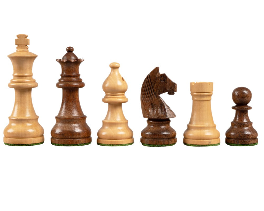 Pièces d'échecs Down Head Acacia 3 pouces