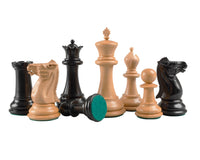 Pièces d’échecs Staunton — reproduction de 1849 en ébène, hauteur 10,2 cm