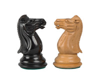 Pièces d’échecs Staunton — reproduction de 1849 en ébène, hauteur 10,2 cm