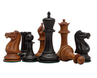 Réplique 1849 des Pièces d’échecs Staunton en ébène et en buis patiné - 11,2 cm