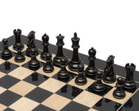 Pièces d'échecs Staunton reproduction 1972 en ébène - 8,9 cm