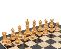 Pièces d'échecs Staunton reproduction 1972 en ébène - 8,9 cm