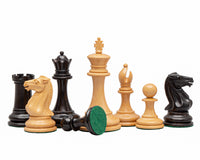 Pièces d’échecs Rochester en ébène - 10,2 cm