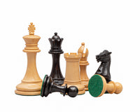 Pièces d’échecs Rochester en ébène - 10,2 cm