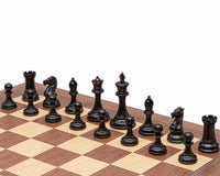 Pièces d’échecs Rochester en ébène - 10,2 cm