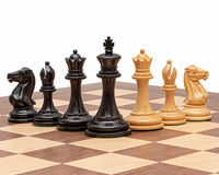Pièces d’échecs Rochester en ébène - 10,2 cm