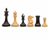 Pièces d’échecs Rochester en ébène - 10,2 cm
