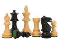 Kingsclere — Pièces d’échecs Staunton en ébène — 6,4 cm