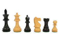 Kingsclere — Pièces d’échecs Staunton en ébène — 6,4 cm