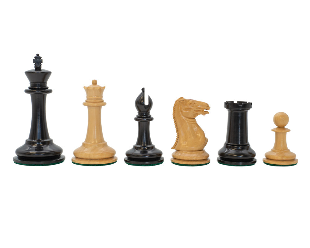 Jeu d'échecs en ébène JJ Cooke de 9 cm