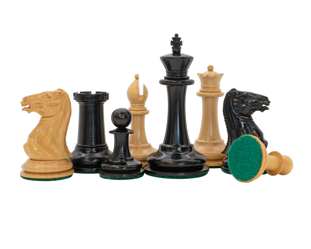 Jeu d'échecs en ébène JJ Cooke de 9 cm