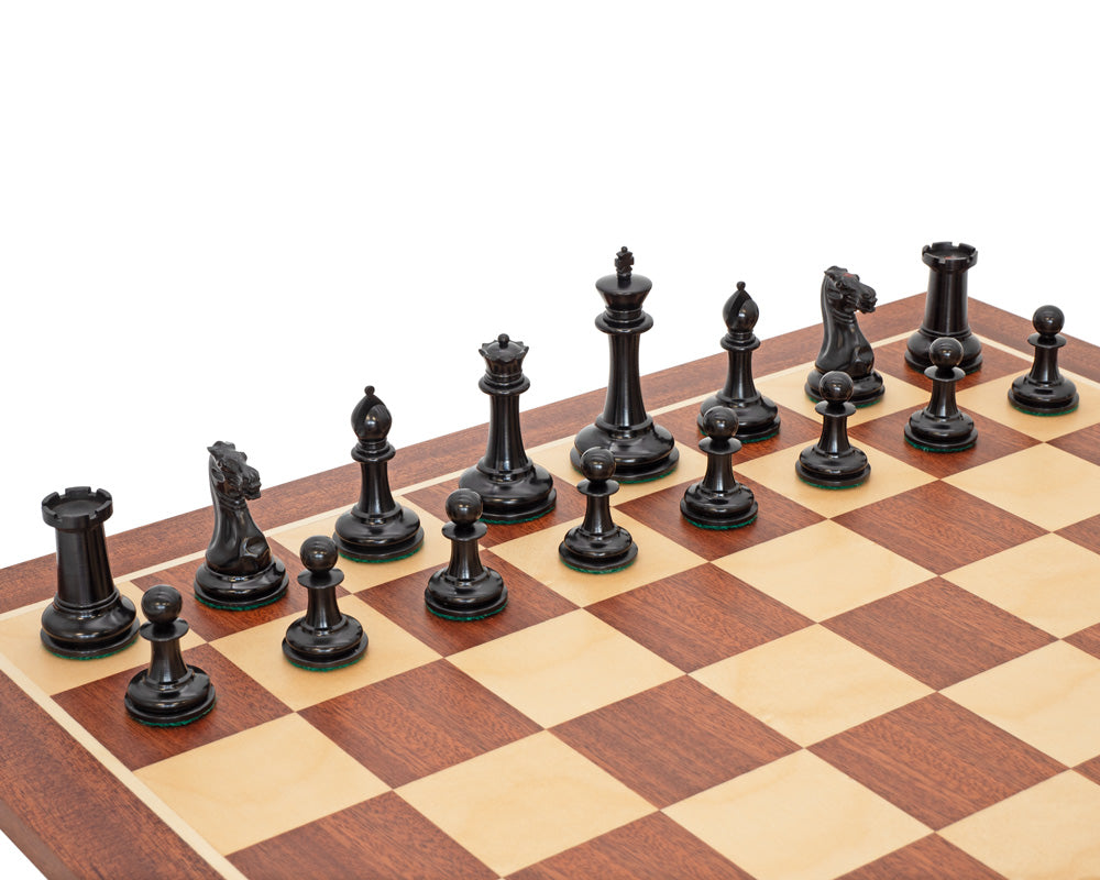 Jeu d'échecs en ébène JJ Cooke de 9 cm