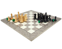 Jeu d’échecs Oxford en loupe de frêne