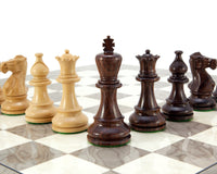Jeu d’échecs en palissandre de l’Atlantique et loupe de frêne