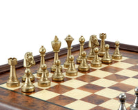 Finnesburg — Jeu d'échecs traditionnel en laiton et en bois de bruyère