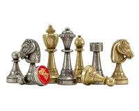 Finnesburg — Jeu d'échecs traditionnel en laiton et en bois de bruyère