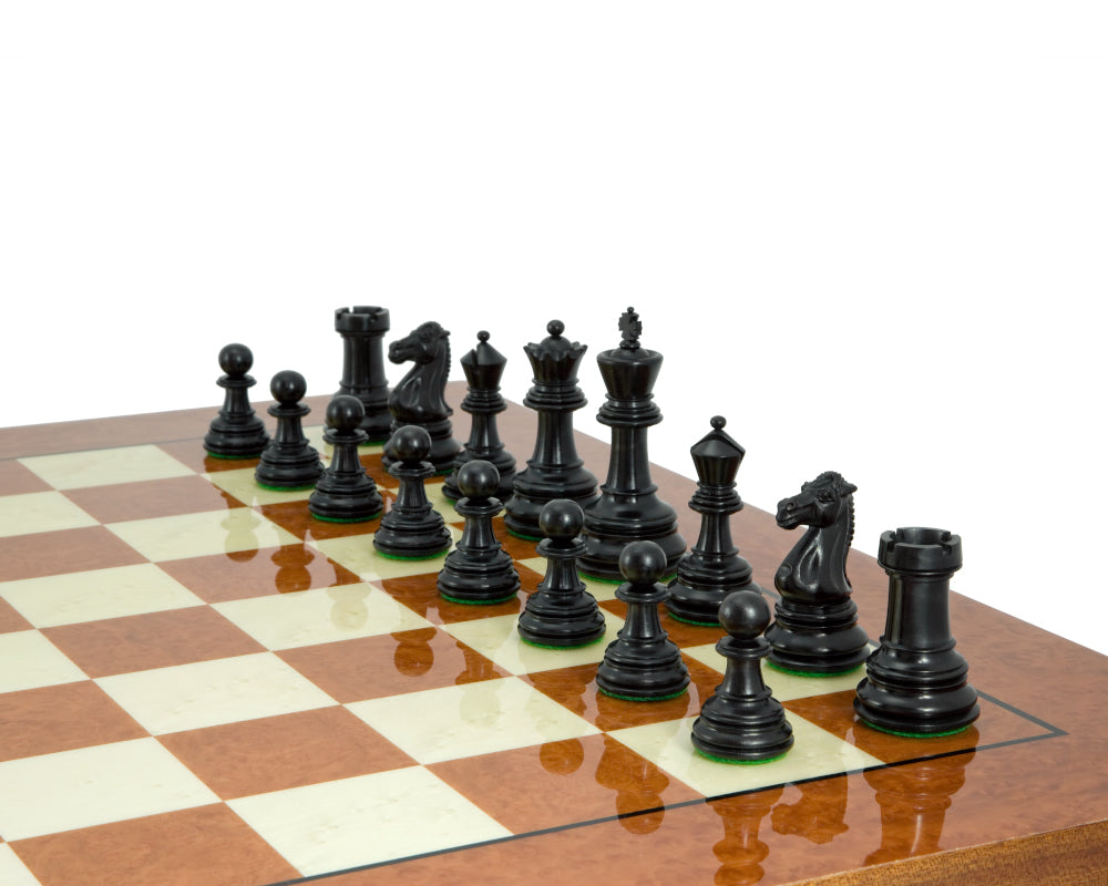 Grand jeu d'échecs Cheltenham en ébène et bois de rônier