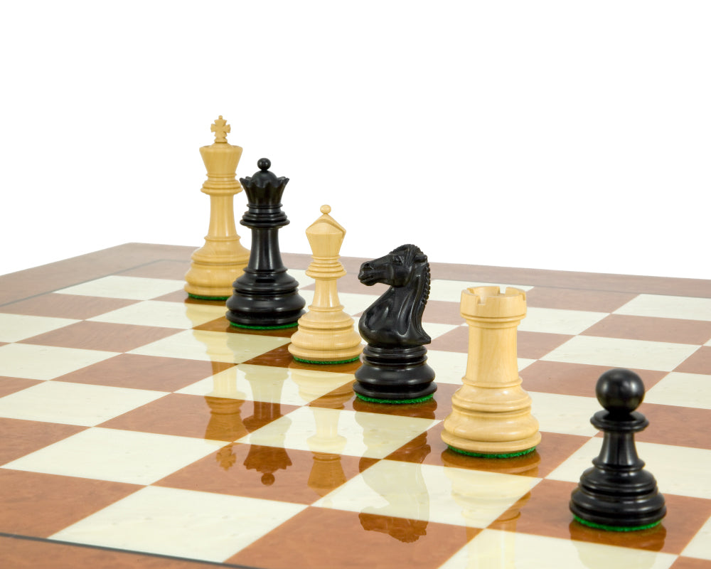Grand jeu d'échecs Cheltenham en ébène et bois de rônier