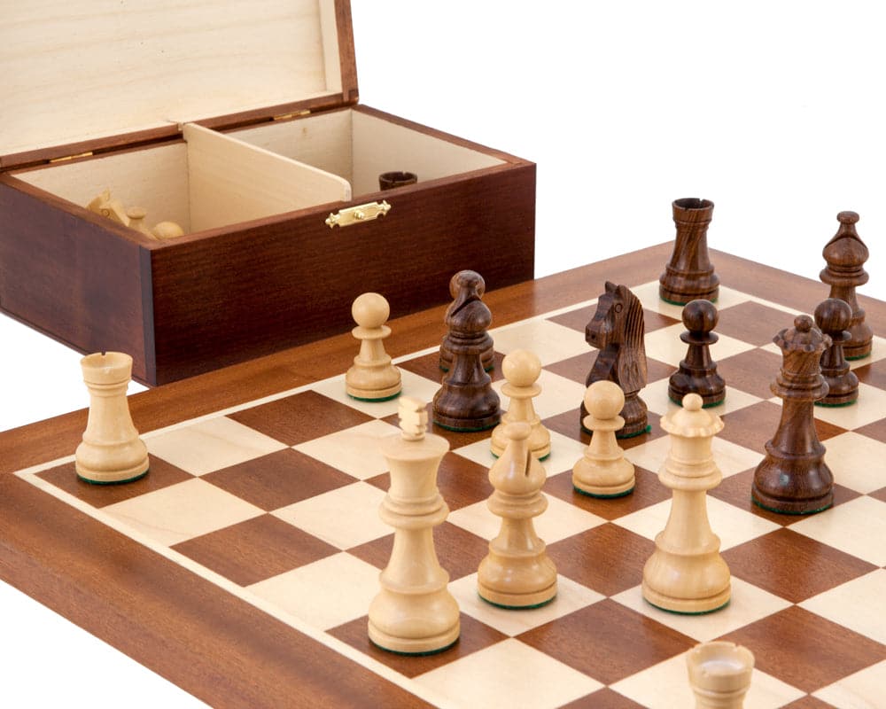 Ensemble d'Échecs de Championnat en Sheesham Style Staunton (Hover Image)