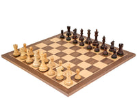 Jeu d’échecs en palissandre de Sicile et en noyer