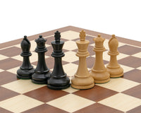 Jeu d’échecs Staunton noir de compétition avec coffret de rangement pour pièces d’échecs