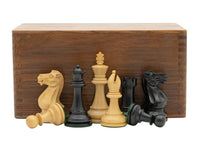 Jeu d’échecs Staunton noir de compétition avec coffret de rangement pour pièces d’échecs