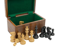 Jeu d’échecs Staunton noir de compétition avec coffret de rangement pour pièces d’échecs