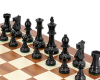 Conquest Series Jeu d’échecs noir et acajou