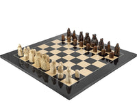 Jeu d’échecs « Île de Lewis » laqué noir