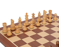 Ensemble d'Échecs Cavalier Français en Sheesham et Acajou