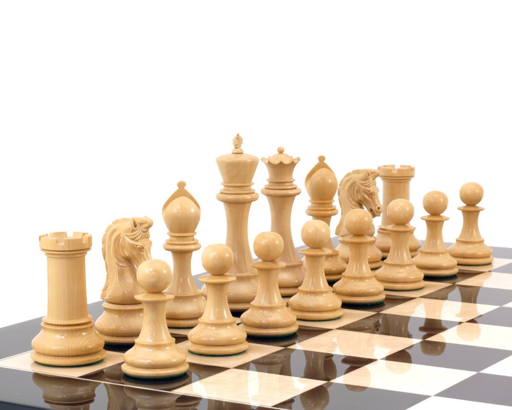Grand jeu d'échecs Eminence en bois de rose et noir