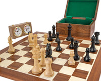 Ensemble d'Échecs du Championnat du Monde, Pendule et Coffret en Bois
