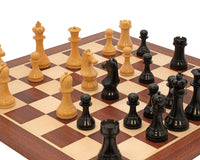 World Chess Championship — Jeu d’échecs, pendule d’échecs et coffret de rangement en bois pour pièces d’échecs