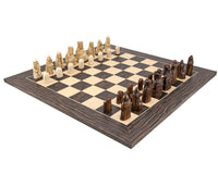 Jeu d’échecs « Île de Lewis » en ébène tigrée