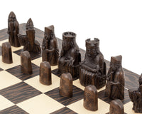 Jeu d’échecs « Île de Lewis » en ébène tigrée
