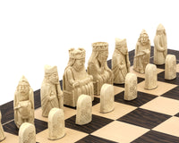 Jeu d’échecs « Île de Lewis » en ébène tigrée