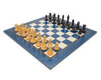 Oxford Series — Jeu d’échecs en érable noir et bleu