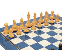 Oxford Series — Jeu d’échecs en érable noir et bleu