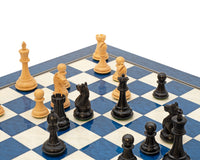 Oxford Series — Jeu d’échecs en érable noir et bleu