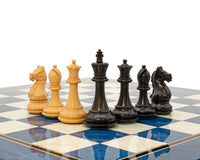 Oxford Series — Jeu d’échecs en érable noir et bleu