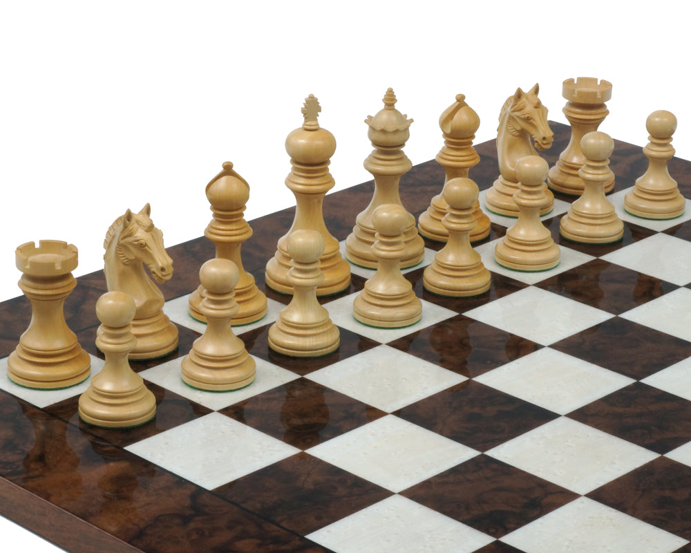 Le luxueux jeu d'échecs Staunton Garvi en palissandre et noyer