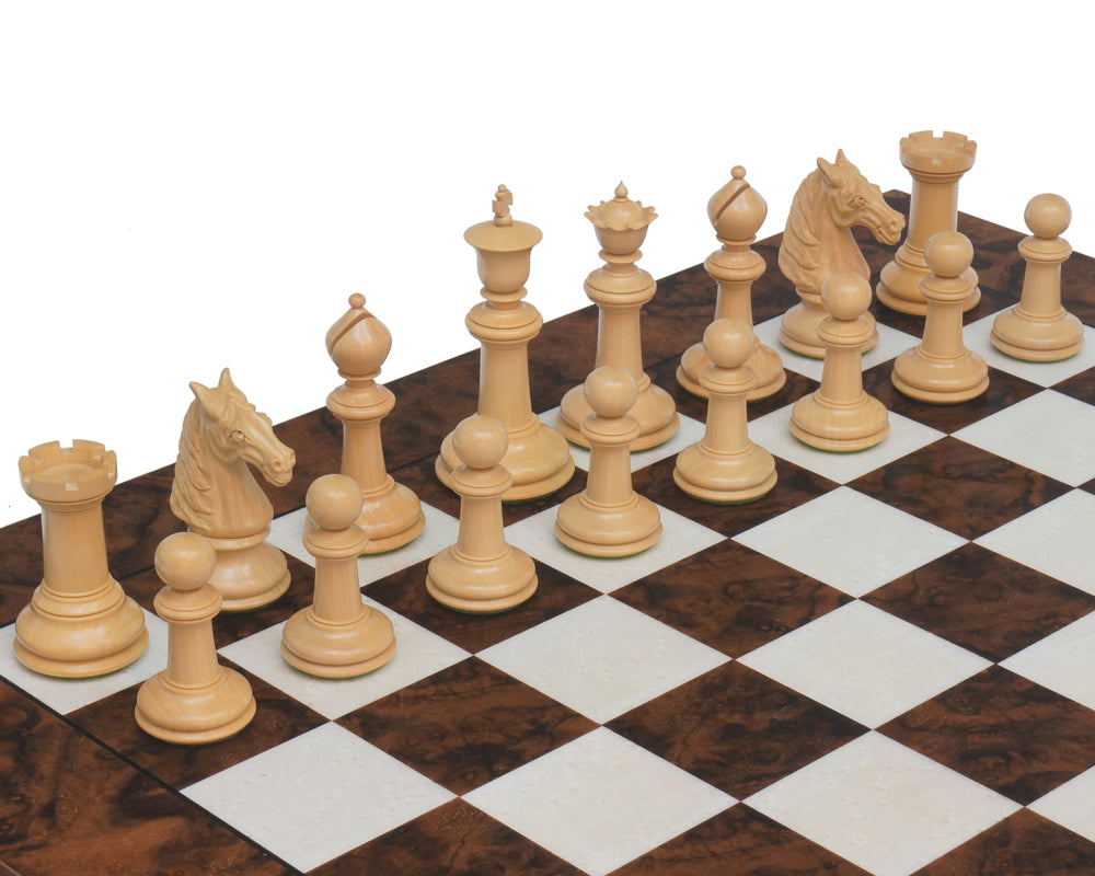 Classic Staunton Ebony & Dark Walnut Bath Series Grand jeu d'échecs