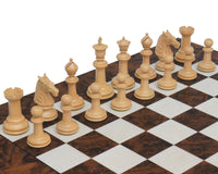 Grand jeu d’échecs Staunton classique — série Bath en ébène et noyer foncé