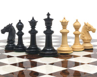 Grand jeu d’échecs Staunton classique — série Bath en ébène et noyer foncé