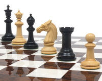 Grand jeu d’échecs Staunton classique — série Bath en ébène et noyer foncé