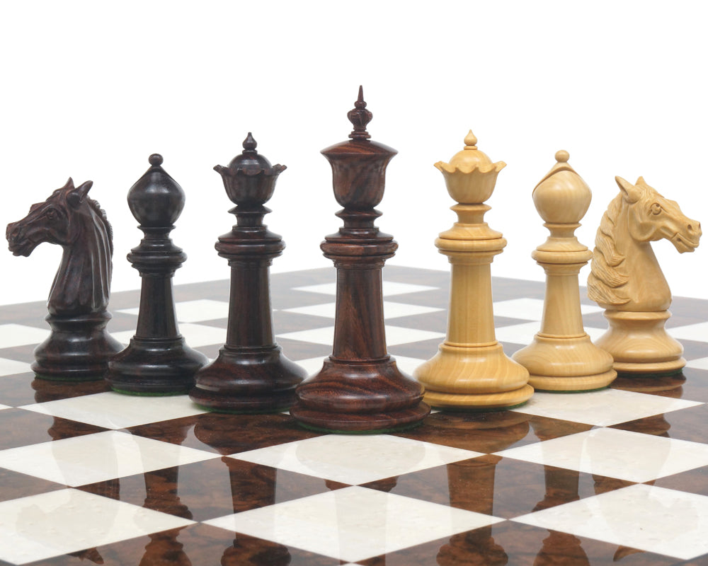 Grand jeu d'échecs Classic Staunton Rosewood & Dark Walnut Bath Series