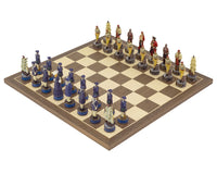 Le jeu d’échecs à thème « Pirates contre la Navy » peint à la main par Italfama