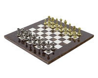 Le jeu d’échecs de luxe Finnesburg en noyer foncé